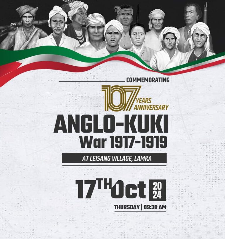 Kukis set to commemorate 107th anniversary of Anglo-Kuki War