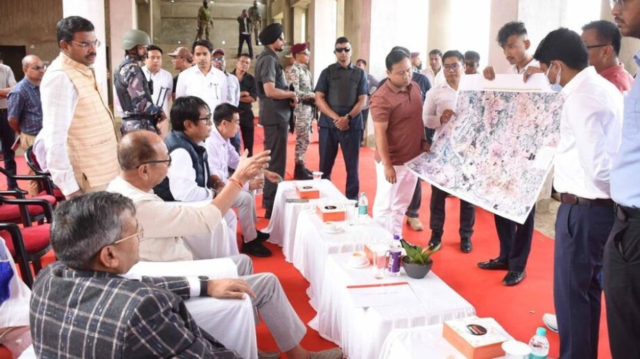 Manipur CM reviews progress of Imphal Railway Station, Jiribam–Imphal rail project