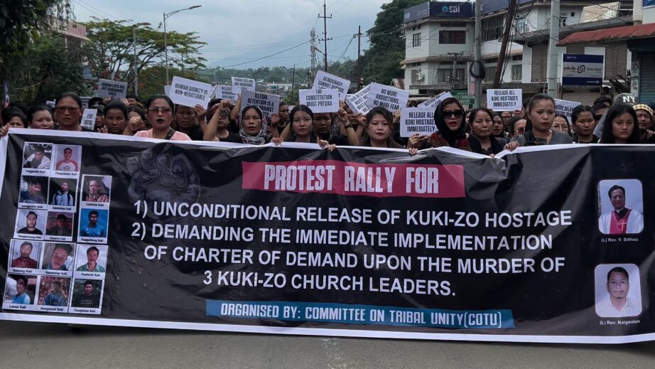 Three Students Among 14 Kuki-Zo Hostages; KSO-SH Accuses Senapati Police of Collusion, Seeks Removal of SP and OC